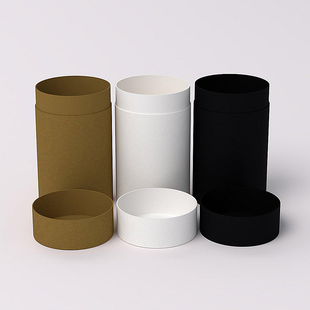 Tubo de papel de cartón cilíndrico para embalaje de café, bebidas, jugo, champán y tequila, duradero y resistente