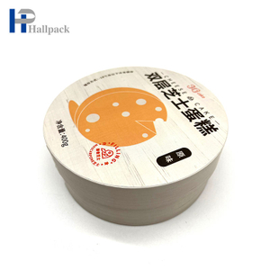 Caja cilíndrica de cartón de calidad alimentaria, diseño personalizado, respetuoso con el medio ambiente, embalaje de tubo de papel para galletas, pastel de chocolate