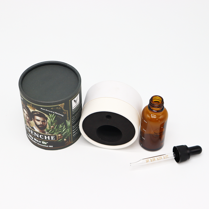 Impresión personalizada Cilindro biodegradable Comida Vela Papel Cartón Paquete de té suelto Recipiente de té premium Embalaje de caja de tubo