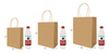Bolsa de embalaje de papel Kraft reciclable personalizada con asa de transporte Solución de embalaje biodegradable de fábrica