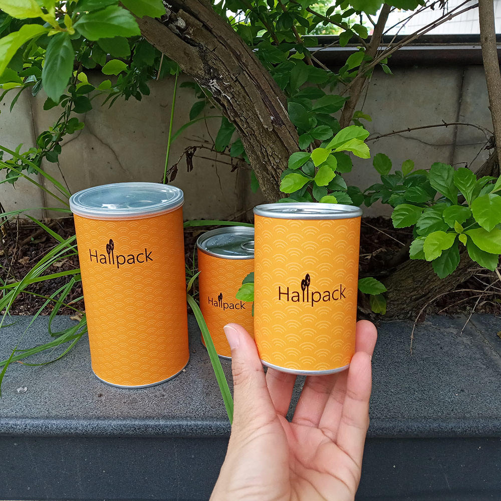 Cilindro de cartón hermético, tubo de papel reciclable con tapa fácil de quitar para proteína en polvo, colágeno, tubo de envasado de alimentos personalizado
