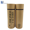 Embalaje de caja de bote de vela Premium de cartón de papel de comida de cilindro biodegradable de impresión personalizada para paquete de té suelto