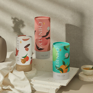 El cilindro de cartón de empaquetado del arte de encargo respetuoso del medio ambiente encajona el tubo de papel que empaqueta para la vela