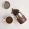 Precio de fábrica Tubo de papel biodegradable Embalaje Cubierta de metal para café y té Caja cilíndrica redonda para té