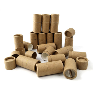 El 100% biodegradable empuja hacia arriba la cartulina que empaqueta el tubo del papel del protector labial de 100pcs/ctn Brown Kraft