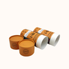 Sello ecológico Marrón Papel especial Tubo Embalaje Diseño cilíndrico Laminación mate Té Vino Dulce Vela Otras impresiones Cartón