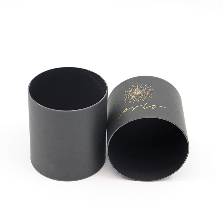 Tubo de papel de empaquetado de encargo respetuoso del medio ambiente de la caja del cilindro de la cartulina del regalo y del arte que empaqueta para la vela