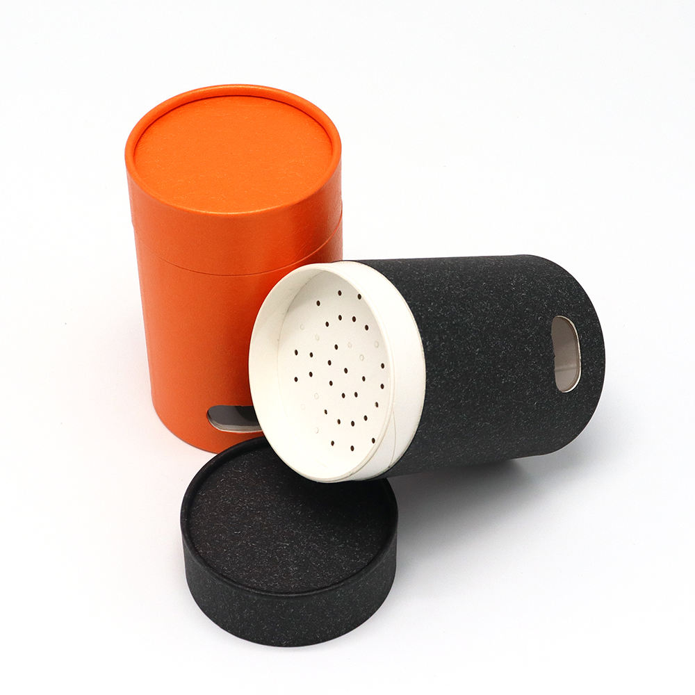 Tubos de cartón reciclados textura de papel tejido tubo de papel del tamiz para la comida en polvo