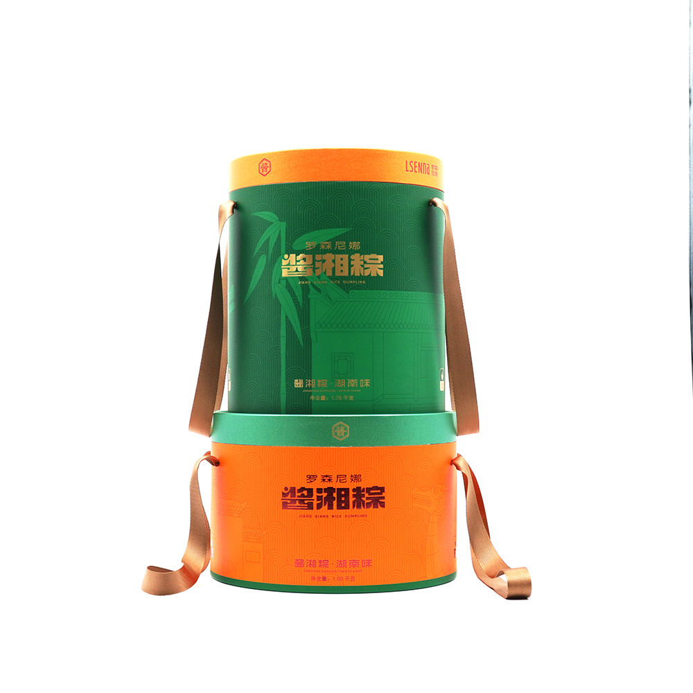 Diseño de lujo, impresión de pastel de Luna, albóndigas, pastel de cumpleaños, pastel de fiesta, contenedor cilíndrico, embalaje de papel redondo, embalaje de papel de regalo