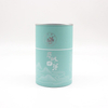 Cajas de tubo con logotipo impreso té circular de embalaje ecológico, caja de regalo personalizada con cilindro de papel de diseño personalizado