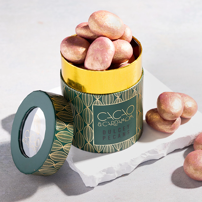 Embalaje de tubo biodegradable a precio de fábrica Hallpack para café Embalaje de tubo de papel personalizado ecológico para galletas de chocolate