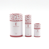 La caja cosmética biodegradable de lujo personalizada del cilindro de la cartulina desaparece la impresión que maneja el empaquetado del tubo de papel