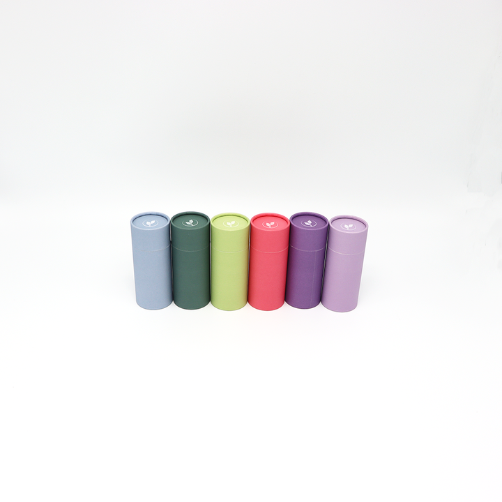 Tubo de encargo amistoso del papel de la caja del cilindro de la cartulina de la categoría alimenticia de Eco que empaqueta para el té del café