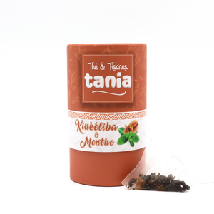 Papel de aluminio biodegradable, colágeno de grado alimenticio, polvo de seta, embalaje de cartón, caja cilíndrica, tubo de papel para galletas de especias