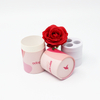 Embalaje de tubo de papel de caja de cilindro de cartón cosmético biodegradable de estilo de lujo personalizado para botella de perfume
