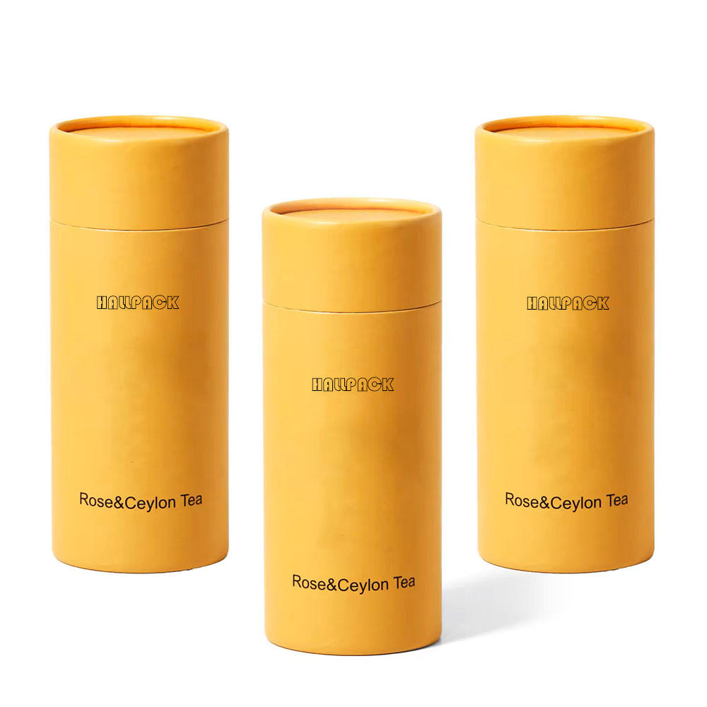 Tubo de papel personalizado de la avena del grano de café del té del envase del polvo de la cartulina del cilindro para el empaquetado del papel de calidad alimentaria