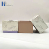 Caja de velas de papel artesanal con tapa plana cuadrada y paquete de regalo de embalaje personalizado