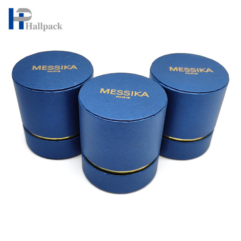 Tubo de papel redondo con tapa de borde plano con núcleo de papel redondo Kraft al por mayor