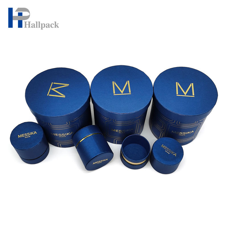 Tubo de papel redondo con tapa de borde plano con núcleo de papel redondo Kraft al por mayor