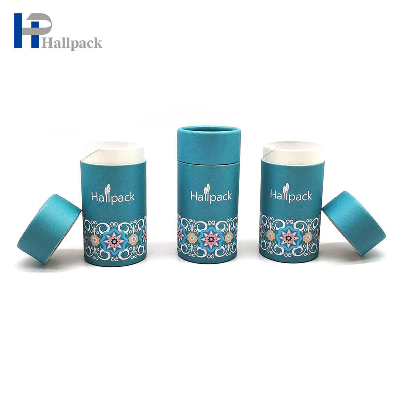 Tubo de cartón de forma redonda con brillo de labios con logotipo personalizado, tubo de embalaje de papel Push Up con papel Deadorant