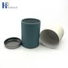 Tubos de papel de fondo de hierro incorporados con cubierta de hierro para embalaje de té personalizado reciclado
