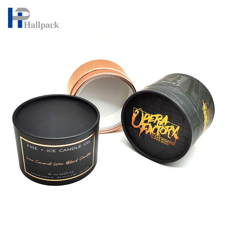 Empaquetado de papel reciclado personalizado de los tubos del papel del café del té de la categoría alimenticia del cilindro de la base