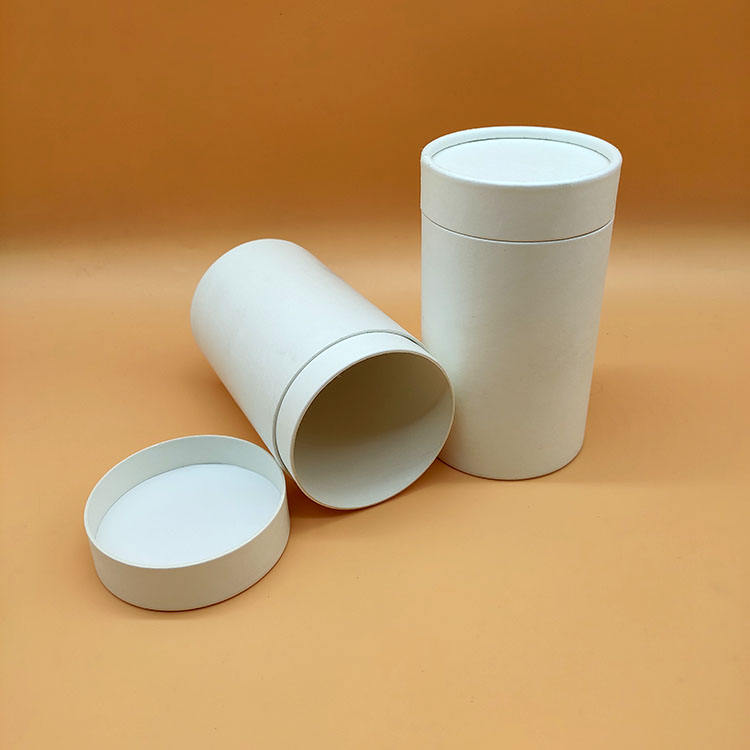 Embalaje original Tubo biodegradable Tubos de cartón de papel blanco