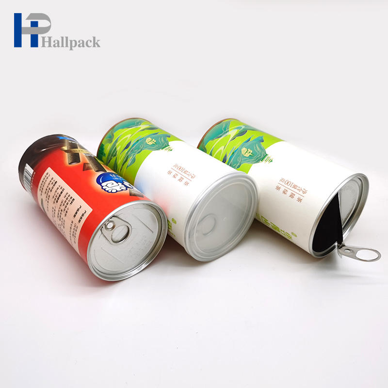 Tubo de papel redondo para embalaje de té y café, tubo de núcleo de papel Kraft transparente