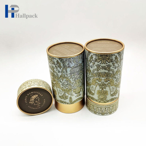 Tubo de papel de aluminio dorado, agitador de delineador de ojos, caja de papel de embalaje personalizada, tubo, cilindro de papel de calidad alimentaria más barato para té