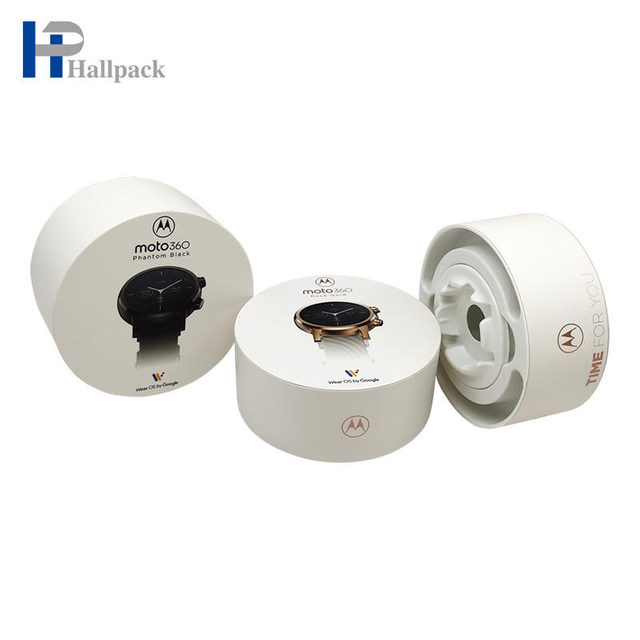 Caja de tubo de papel redondo, joyería corta, tubo de embalaje de flores con parte superior plana