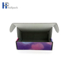 Caja de papel de empaquetado del color amistoso del arco iris de Eco del papel de arte de encargo del OEM