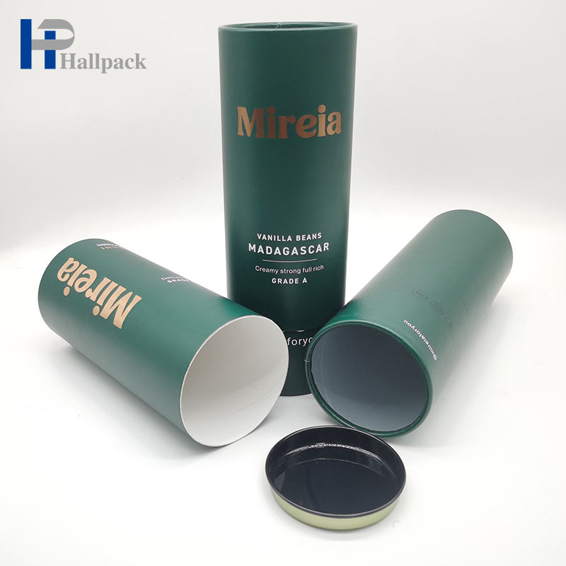 Blanco Marrón Negro Embalaje ecológico Tubos de papel a medida Soluciones de tubos de envío Embalaje seguro de tubos de papel