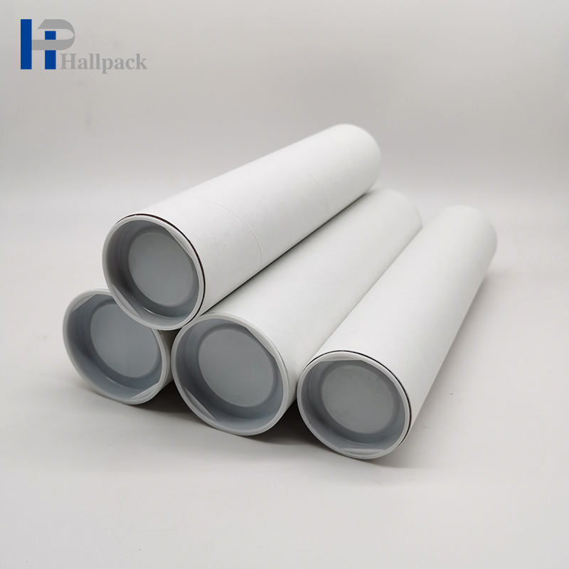 Tubo de papel de cartón de embalaje postal de envío personalizado de Brown Kraft