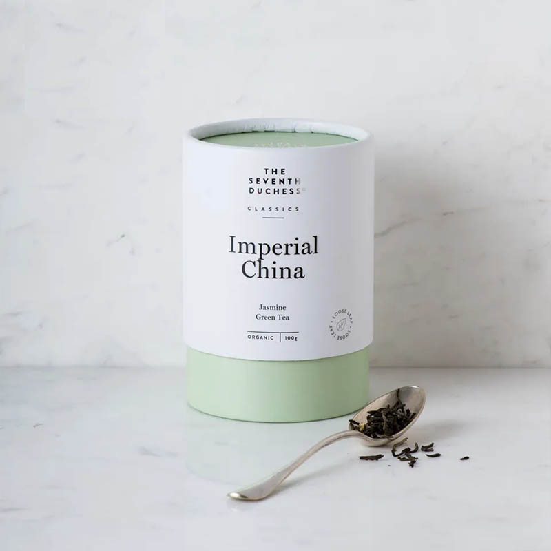 Embalaje de tubo de papel personalizado OEM y ODM para contenedor de 60 g de polvo de matcha
